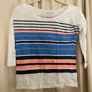 Striped old navy scoop neck tee